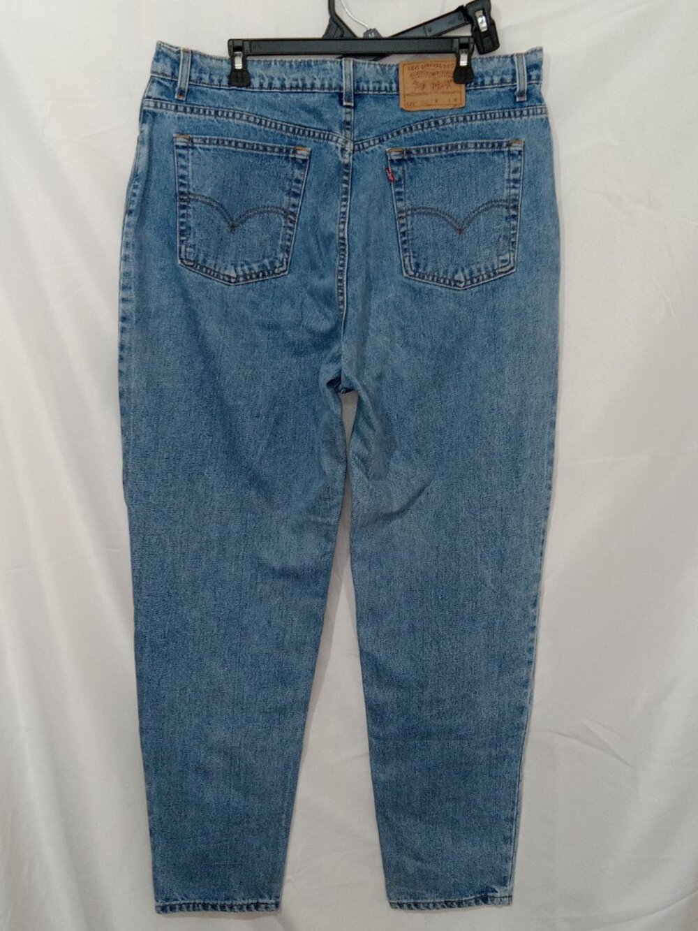 Vintage 90s Levi’s Mom Jeans USA Made High Rise Tapered Med Wash Two Pair Sz 20 - Picture 11 of 16